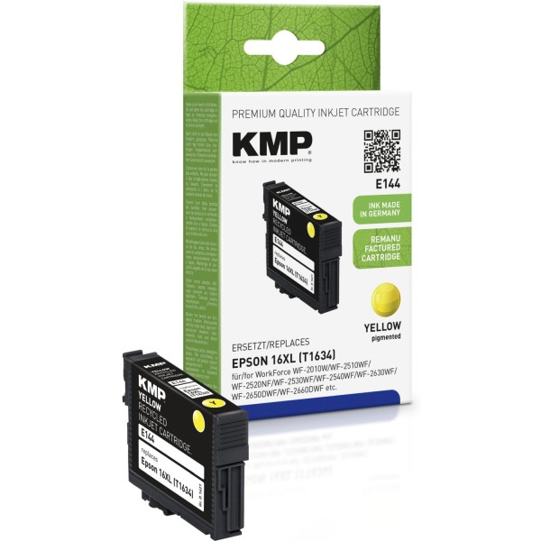 KMP E144 Tintenpatrone yellow kompatibel mit Epson T1634