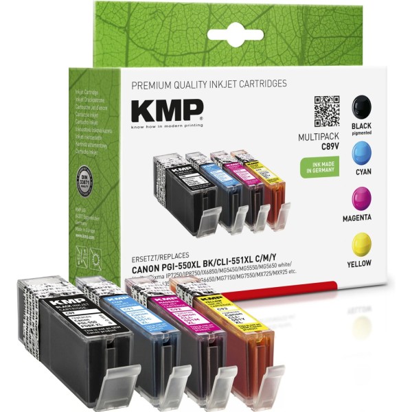 KMP C89V Multipack kompatibel mit Canon PGI-550/CLI-551 XL