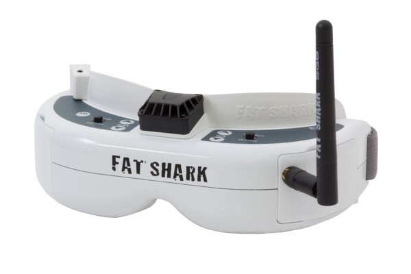 Fatshark Dominator HD3 FPV-Headset Videobrille mit Akku und 5.8 GHz Nexwave Empfängermodul mit Race-