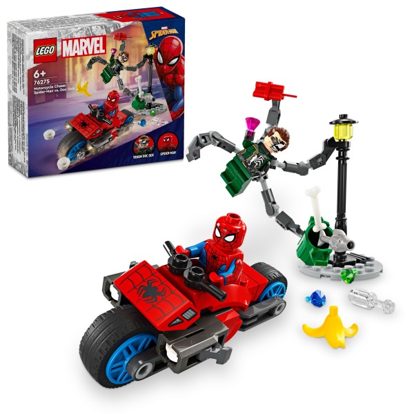 LEGO® Marvel Super Heroes™ Motorrad Verfolgungsjagd: Spider-Man vs. Doc Ock 76275
