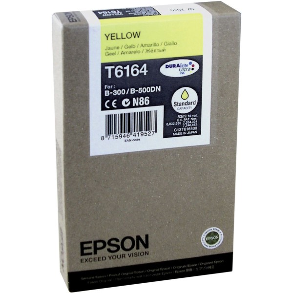 Epson Tintenpatrone yellow T 616 Stand. Cap. 53 ml T 6164