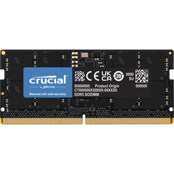 Crucial 16GB DDR5-4800 tray SODIMM CL40 (16Gbit)