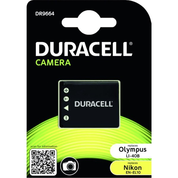 Duracell Li-Ion 700mAh für Olympus Li-40B/Nikon EN-EL10