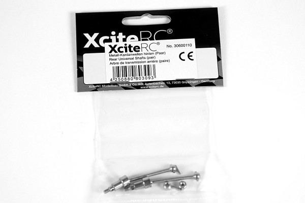 XciteRC Metall-Kardanwellen hinten (Paar) für twenty4 Serie