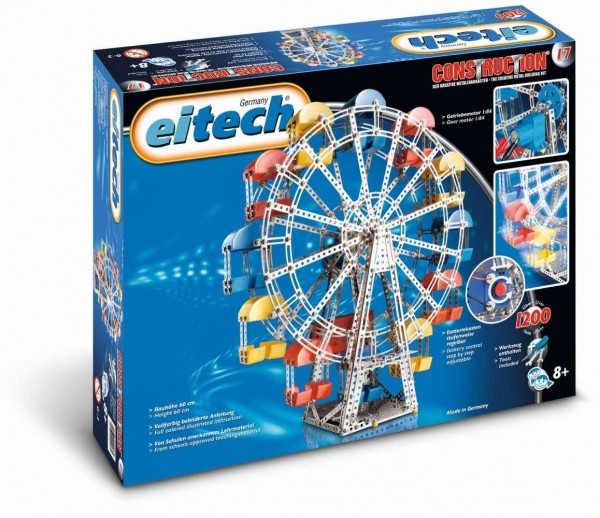 Eitech GmbH EITECH C 17 Metallbaukasten - Riesenrad mit Getriebemotor Set, 1200-teilig