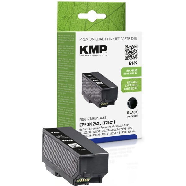 KMP E149 Tintenpatrone schwarz kompatibel mit Epson T 2621