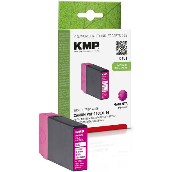 KMP C101 Tintenpatrone magenta kompatibel mit Canon PGI-1500 XL