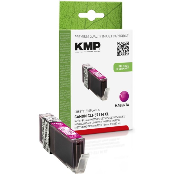 KMP C107MX Tintenpatrone magenta komp. mit Canon CLI-571 XL M
