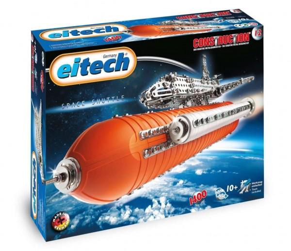 Eitech 00012 - Me­tall­bau­kas­ten - Space Shuttle Deluxe Set, 1400-tei­lig