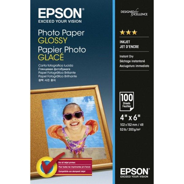 Epson Photo Paper Glossy 10x15 cm 100 Blatt 200 g