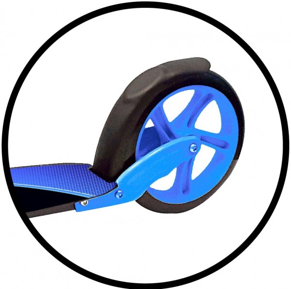 CARROMCO Scooter XT-200, blau Alu Roller mit XXL Rollen für Kinder