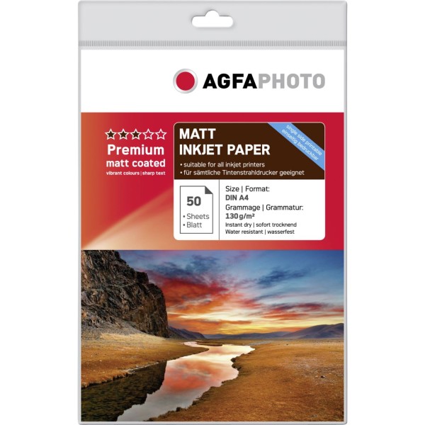 AgfaPhoto Premium Matt Coated 130 g A 4 50 Blatt