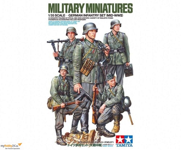 Tamiya Military 1:35 Figuren Set Deutsche Infanterie 1941/42 (5) #300035371
