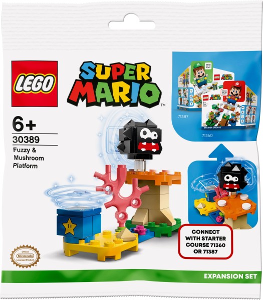 LEGO® Super Mario 30389 Fuzzy &amp; Pilz Platform Erweiterungsset
