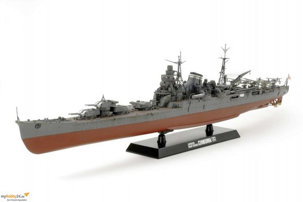 Tamiya Military 1:350 WWII Japanischer Schwerer Kreuzer Chikuma Modell Kriegsschiff