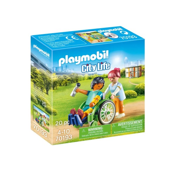 PLAYMOBIL City Life Patient im Rollstuhl 70193