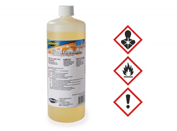 CARSON Bio Nitro-Fire 16% Modell-Treibstoff 1 Liter – „100% Made in Germany!&quot;