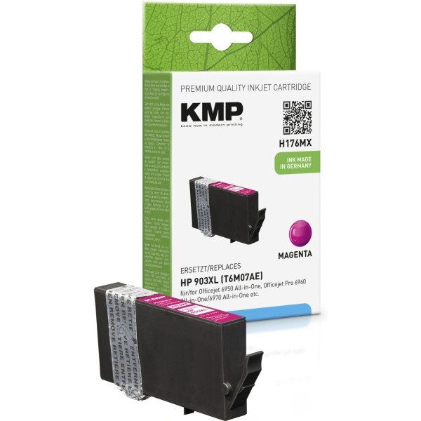 KMP H176MX Tintenpatrone magenta kompatibel mit HP T6M07AE 903XL